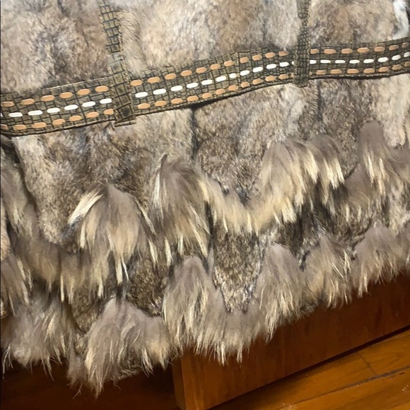 Fur Brown Multi Belted Short Coat - Picture 3 of 13